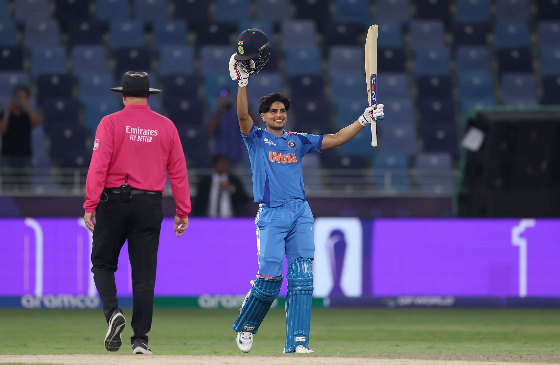 Shubman Gill scored a fine century helping India get over the line - Source: Getty
